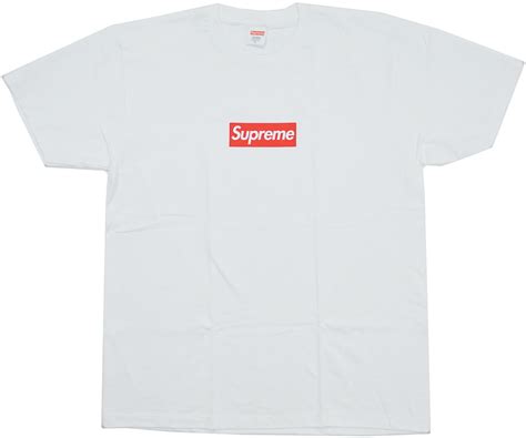 Supreme 20th Anniversary Box Logo Tee White Men's .